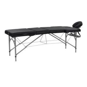 Pat masaj portabil VASTIS Weelko, 3 secțiuni, aluminiu, husă transport