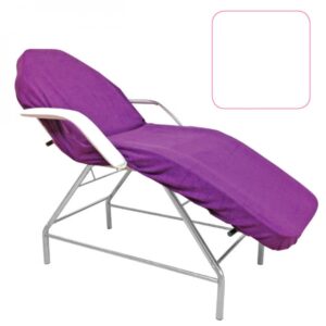 Махровый чехол на кушетки– белый, фиолетовый, коричневый