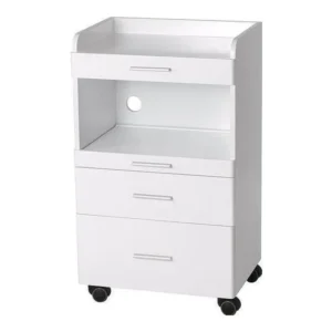 Ucenic cosmetologic din lemn AUX cu 3 sertare și tavă detașabilă – Ref. 1035A