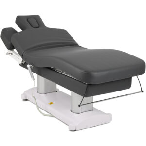 Pat de masaj electric cu cotiere reglabile Habys Gemini Flex HEAT So Skin Gray, vedere laterală/Электрический массажный стол с подлокотниками Habys Gemini Flex HEAT So Skin Gray, вид сбоку