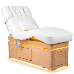 Pat spa electric cu încălzire și dulap Habys Vellia alb / Спа-кушетка с подогревом и шкафом Habys Vellia белая